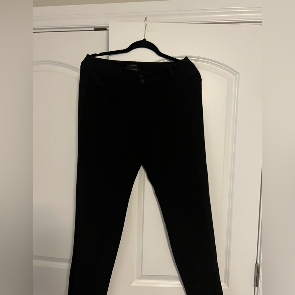 Talbots Hampshire Classic Black Buttoned Pants